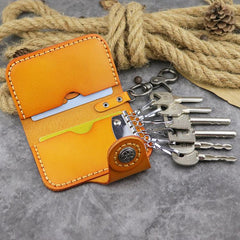 Handmade Leather Key Case Key Wallet Men's Key Holders Car Key Holder Card Holder For Men