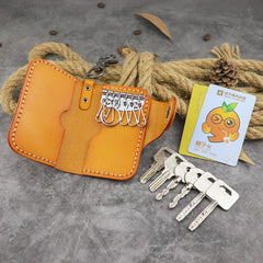 Handmade Leather Key Case Key Wallet Men's Key Holders Car Key Holder Card Holder For Men