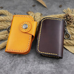 Handmade Leather Key Case Key Wallet Men's Key Holders Car Key Holder Card Holder For Men