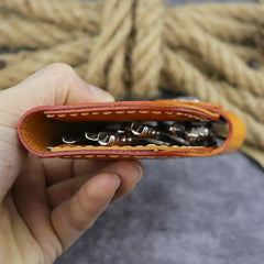 Handmade Leather Key Case Key Wallet Men's Key Holders Car Key Holder Card Holder For Men