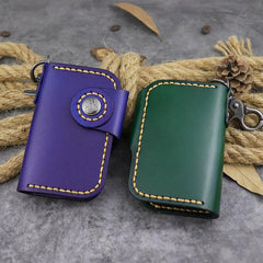 Handmade Leather Key Case Key Wallet Men's Key Holders Car Key Holder Card Holder For Men