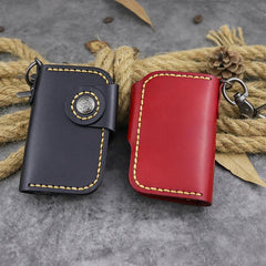 Handmade Leather Key Case Key Wallet Men's Key Holders Car Key Holder Card Holder For Men