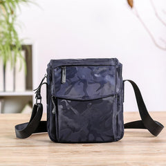 Black Nylon MENS Small Vertical Side Bag Blue Messenger Bag Nylon Side Bag For Men