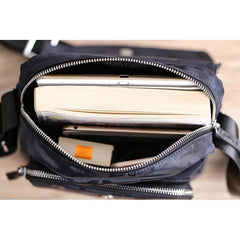 Black Nylon MENS Small Vertical Side Bag Blue Messenger Bag Nylon Side Bag For Men