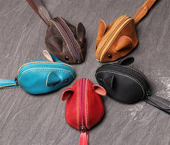 Cute Women Leather Mouse Coin Purse Coin Pouch Change Zipper Holder for Women