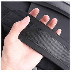 Black Nylon Backpack Womens 14 inches School Backpack Purse Black Nylon Leather Travel Rucksack for Ladies