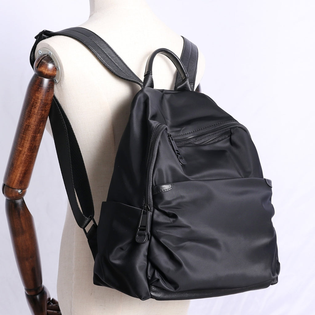Spykar Black Camouflage Nylon Backpacks