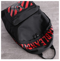 Black Nylon Graphic Satchel Backpack Womens School Backpacks Purse Nylon Travel Rucksack for Ladies