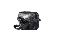 Fashion Simple Black Small Leather Men Side Bag Tan Messenger Bag Courier Bag For Men