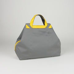 Light Gray Womens Nylon Handbag Totes Light Gray Womens Nylon Leather Shoulder Tote Purse for Ladies