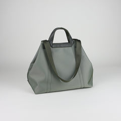 Light Green Womens Nylon Handbag Totes Light Green Womens Nylon Leather Shoulder Tote Purse for Ladies