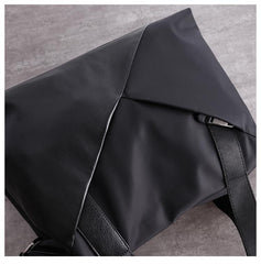 Womens Nylon Leather Shoulder Handbags Womens Black Nylon Totes Purse Nylon Handbag Purse for Ladies