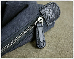 Black Womens Nylon Shoulder Handbag Womens Nylon Work Purse Black Nylon Handbag Shoulder Purse for Ladies