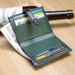 Black&Green Cute Women Leather Slim Wallet Card Wallet Mini Billfold Wallets Slim Brown Card Holder Wallets For Women