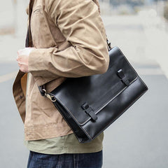 Cool Black Leather Mens 10