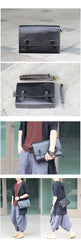 Cool Black Leather Mens 10