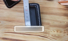 Handmade Mens Black Leather Slim Zippo Lighter Case Slim Zippo Lighter Holder with Belt Clip