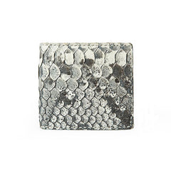 White Handmade Leather Bifold Mens Snakeskin billfold Wallet Bifold Small Wallet For Men