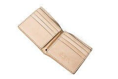 White Handmade Leather Bifold Mens Snakeskin billfold Wallet Bifold Small Wallet For Men