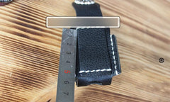 Mens Black Leather Classic Zippo Lighter Cases Handmade Zippo Lighter Holder with Belt Loop