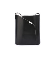 Black LEATHER WOMENs Bucket Purse SHOULDER BAG FOR WOMEN