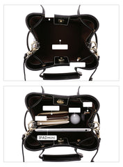 Black Leather Womens Small Handbag Purse Shoulder Bag For Women