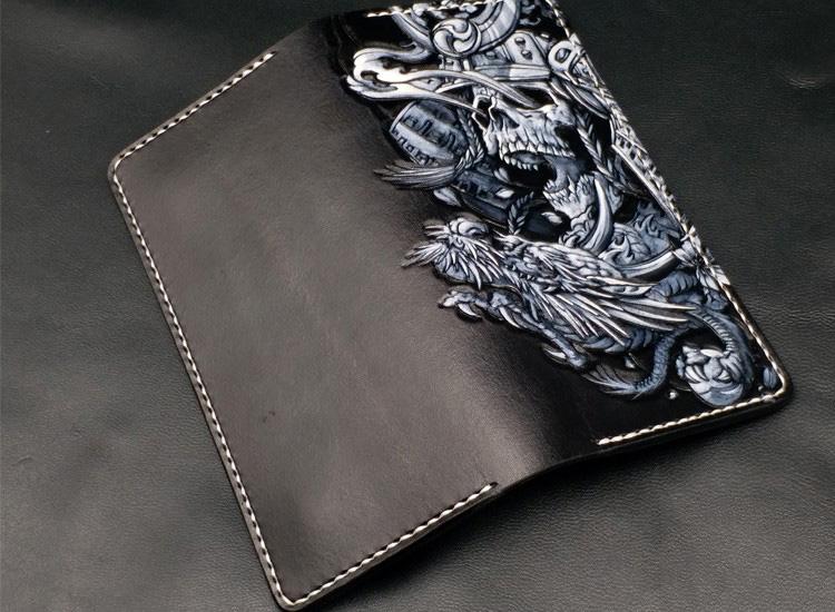 Men Metal Detail Long Wallet