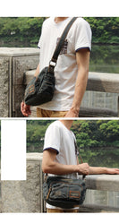 Fashion Blue Denim Mens Womens Side Bag Shoulder Bag Blue Jean Messenger Bags For Women
