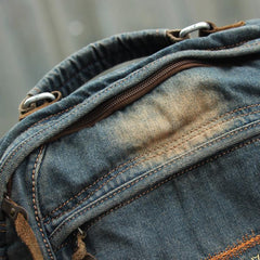Casual Blue Denim Mens Womens Messenger Bag Jean HandBag Shoulder Bag For Women