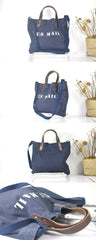 Blue Fashion Canvas Mens Womens Tote Handbag Messenger Bags Green Shoulder Tote Bag For Men and Women