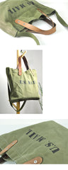 Blue Fashion Canvas Mens Womens Tote Handbag Messenger Bags Green Shoulder Tote Bag For Men and Women