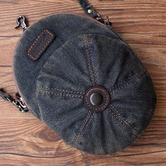 Unique Denim Cap Mini Shoulder Bags Belt Pouch Denim Cap Phone Waist Bag