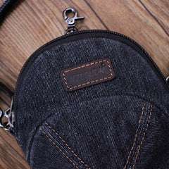 Unique Denim Cap Mini Shoulder Bags Belt Pouch Denim Cap Phone Waist Bag