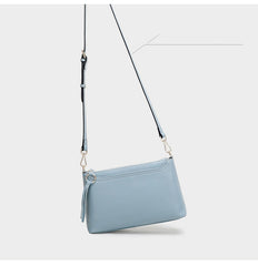 Pink Zip Leather Wristlet Wallet Womens Small Crossbody Purse Minimalist Shoulder Bag for Women
