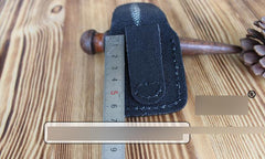 Mens Black Leather Classic Zippo Lighter Handmade Case Zippo Lighter Holder with Belt Loop