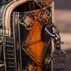 Vintage Leather womens Small Backpacks Country Style School Backpack for Ladies