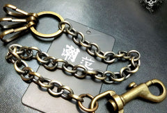 Brass Biker Wallet Chain Cool wallet Chain For Chain Wallet biker Wallet trucker Wallet