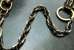 Brass Biker Wallet Chain Cool wallet Chain For Chain Wallet biker Wallet trucker Wallets - EverHandmade