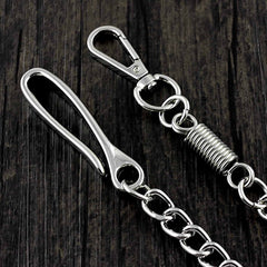 COOL SILVER STAINLESS STEEL MENS PANTS CHAINs WALLET CHAIN BIKER WALLET CHAIN FOR MEN