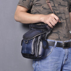 Leather Men Belt Pouch Thigh Bag Drop - Packaging View