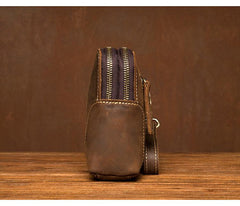 Cool Brown Mens long Wallet Wristlet Bag Clutch Wallet Envelope Wallet for Men