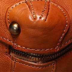 Brown Womens Leather Satchel Handbag Cube Square Box Satchel Handbag Purse for Ladies