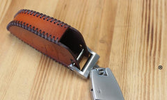 Handmade Brown Leather BMW X5X6 Mens Car Key Case BMW Car Key Holder