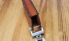 Handmade Brown Leather BUICK ENVISION Mens Car Key Case ENVISION Car Key Holder