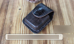 Mens Coffee Handmade Leather Classic Zippo Lighter Cases Zippo Lighter Holder with Belt Loop