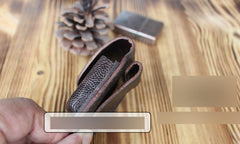 Mens Coffee Handmade Leather Classic Zippo Lighter Cases Zippo Lighter Holder with Belt Loop