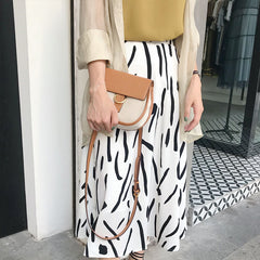 Brown LEATHER WOMEN Saddle SHOULDER BAG FOR WOMEN