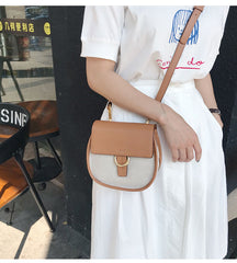 Brown LEATHER WOMEN Saddle SHOULDER BAG FOR WOMEN