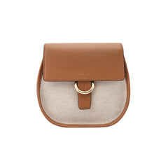 Brown LEATHER WOMEN Saddle SHOULDER BAG FOR WOMEN