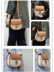 Brown LEATHER WOMEN Saddle SHOULDER BAG FOR WOMEN